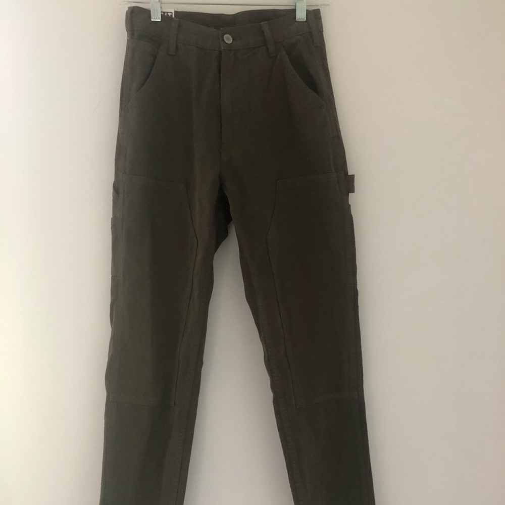 Brandy Melville army green “carpenter pants”